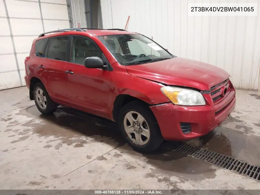 2011 Toyota Rav4 Base V6 VIN: 2T3BK4DV2BW041065 Lot: 40785128