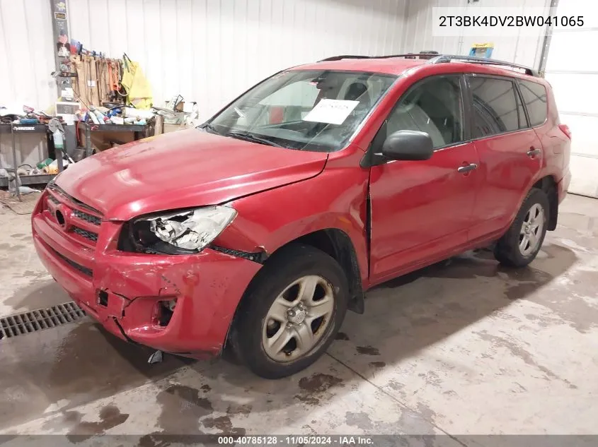 2011 Toyota Rav4 Base V6 VIN: 2T3BK4DV2BW041065 Lot: 40785128