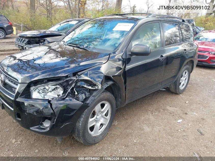 2011 Toyota Rav4 Base V6 VIN: JTMBK4DV9B5099102 Lot: 40794682