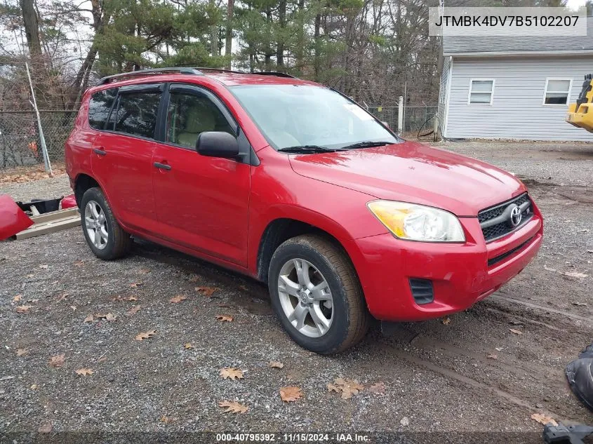 2011 Toyota Rav4 Base V6 VIN: JTMBK4DV7B5102207 Lot: 40795392