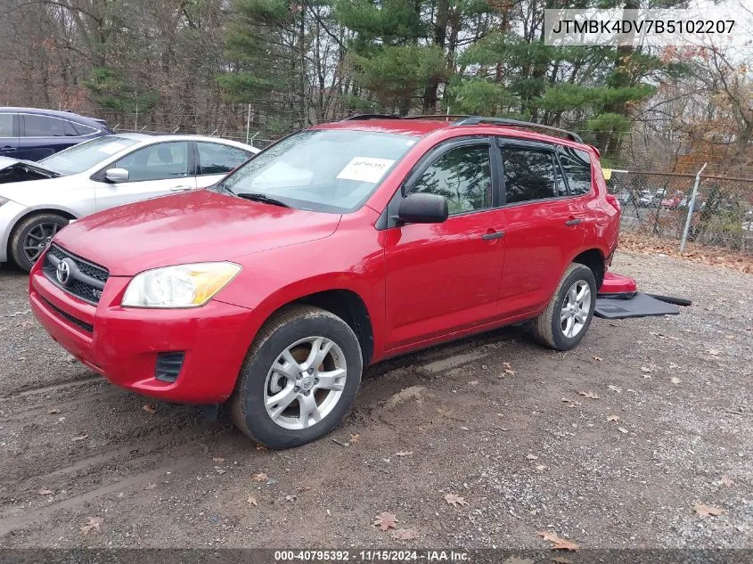 2011 Toyota Rav4 Base V6 VIN: JTMBK4DV7B5102207 Lot: 40795392