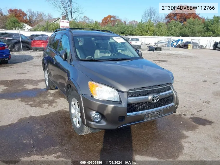 2011 Toyota Rav4 Limited VIN: 2T3DF4DV8BW112766 Lot: 40805886