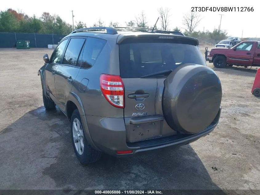 2011 Toyota Rav4 Limited VIN: 2T3DF4DV8BW112766 Lot: 40805886