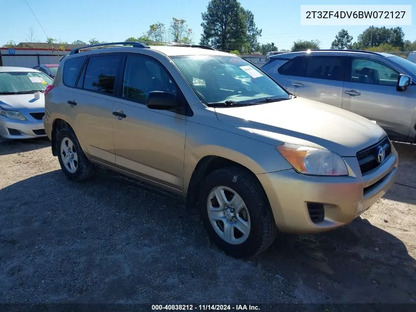 2011 Toyota Rav4 VIN: 2T3ZF4DV6BW072127 Lot: 40838212