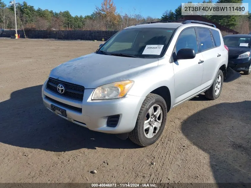 2011 Toyota Rav4 VIN: 2T3BF4DV8BW111480 Lot: 40846873