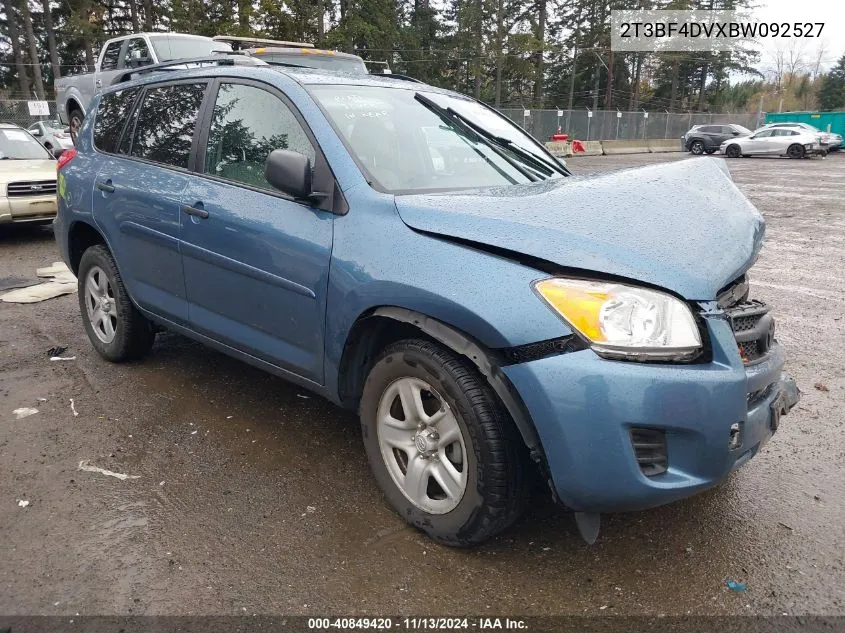 2011 Toyota Rav4 VIN: 2T3BF4DVXBW092527 Lot: 40849420