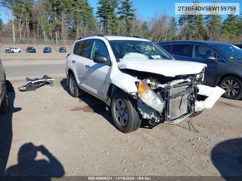 2011 Toyota Rav4 VIN: 2T3BF4DV5BW159759 Lot: 40859231