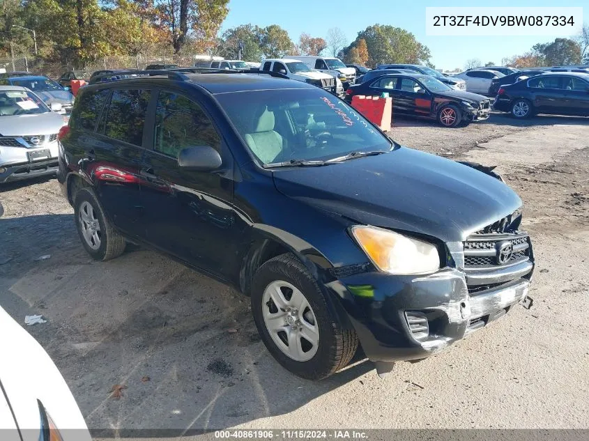 2011 Toyota Rav4 VIN: 2T3ZF4DV9BW087334 Lot: 40861906