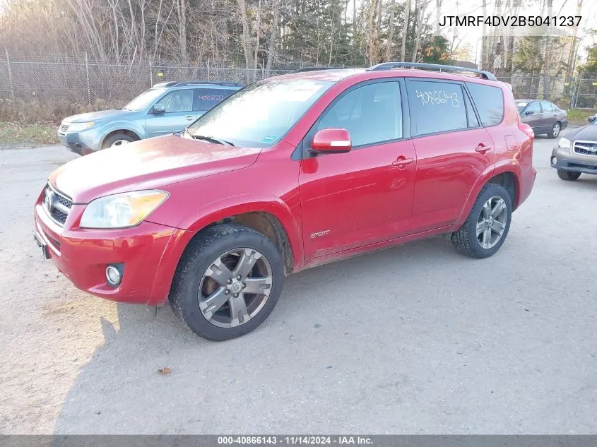 2011 Toyota Rav4 Sport VIN: JTMRF4DV2B5041237 Lot: 40866143