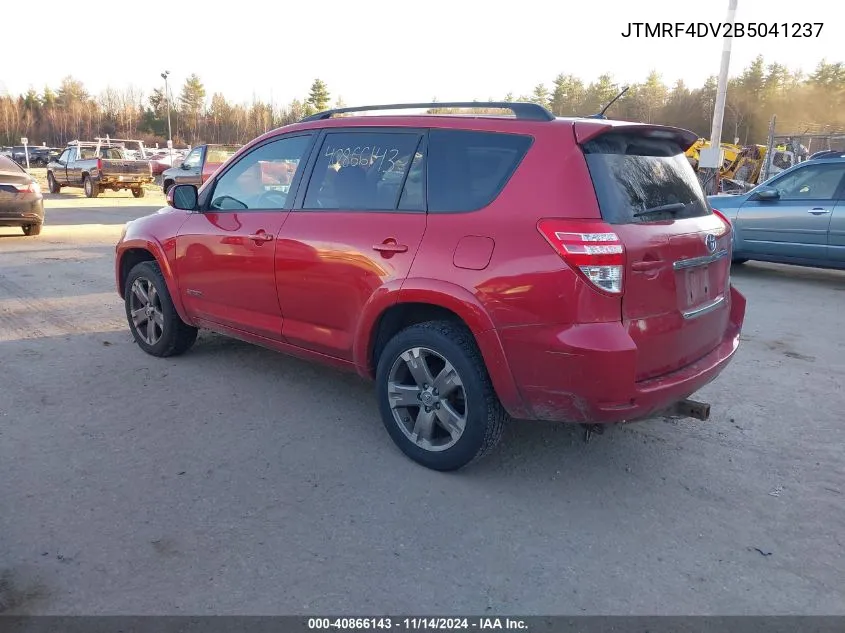 2011 Toyota Rav4 Sport VIN: JTMRF4DV2B5041237 Lot: 40866143