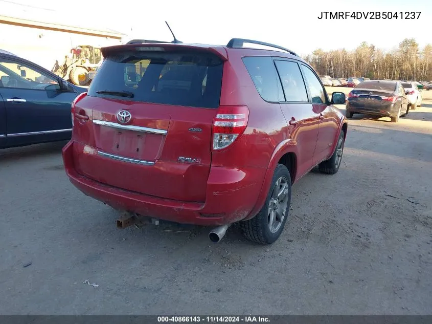 2011 Toyota Rav4 Sport VIN: JTMRF4DV2B5041237 Lot: 40866143