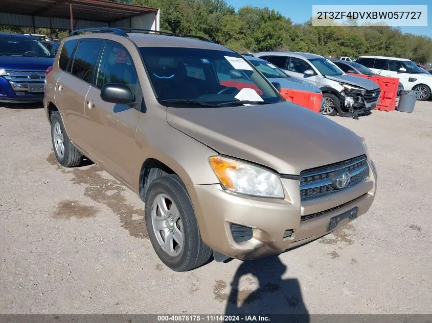 2011 Toyota Rav4 VIN: 2T3ZF4DVXBW057727 Lot: 40878175