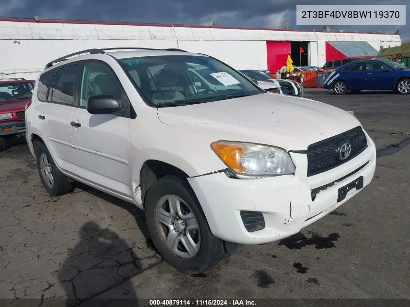 2011 Toyota Rav4 VIN: 2T3BF4DV8BW119370 Lot: 40879114