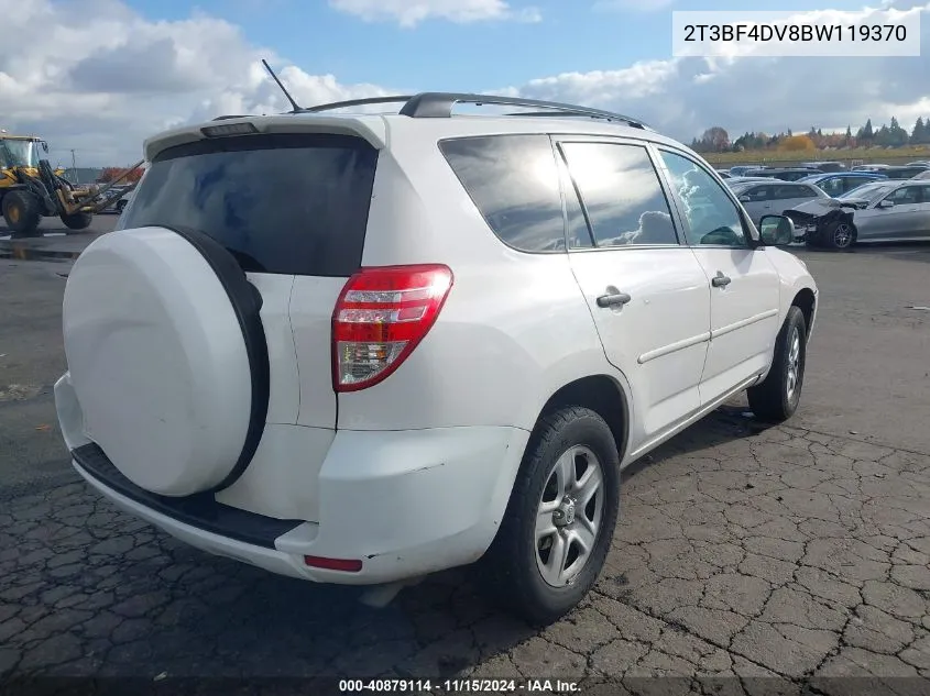 2011 Toyota Rav4 VIN: 2T3BF4DV8BW119370 Lot: 40879114