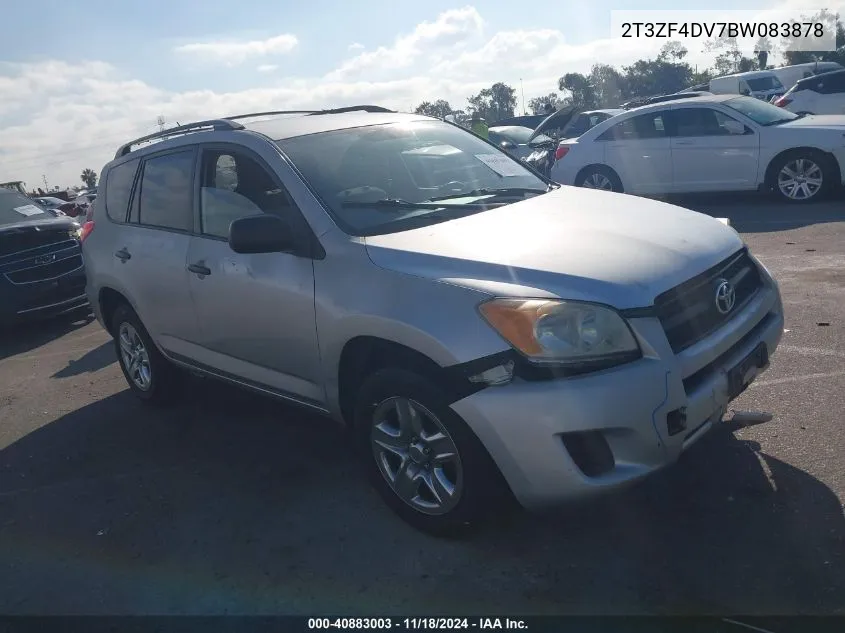 2011 Toyota Rav4 VIN: 2T3ZF4DV7BW083878 Lot: 40883003