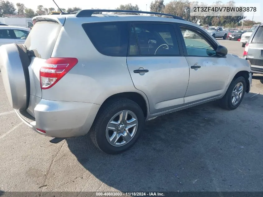 2011 Toyota Rav4 VIN: 2T3ZF4DV7BW083878 Lot: 40883003