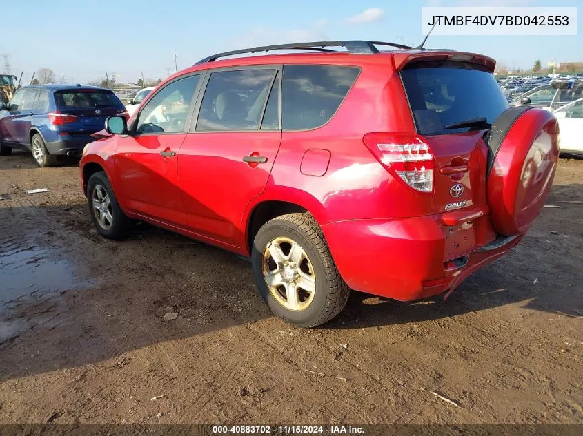 2011 Toyota Rav4 VIN: JTMBF4DV7BD042553 Lot: 40883702