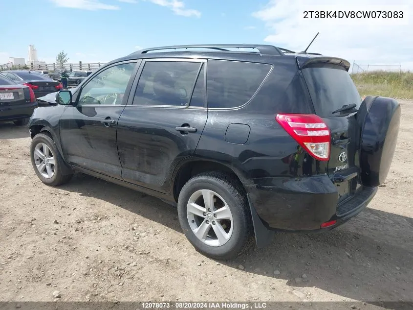 2012 Toyota Rav4 VIN: 2T3BK4DV8CW073083 Lot: 12078073