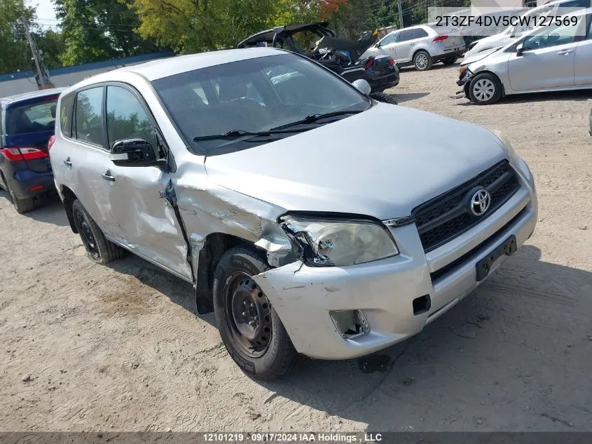 2012 Toyota Rav4 VIN: 2T3ZF4DV5CW127569 Lot: 12101219