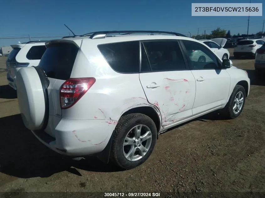 2T3BF4DV5CW215636 2012 Toyota Rav4