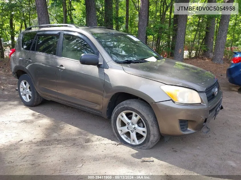 2012 Toyota Rav4 VIN: JTMBF4DV0C5054958 Lot: 39411905