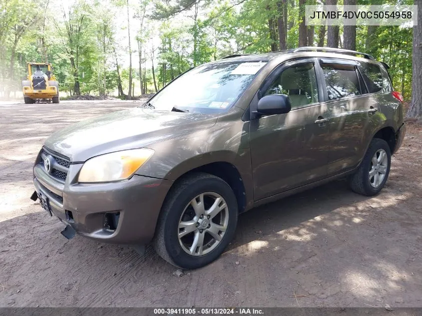 2012 Toyota Rav4 VIN: JTMBF4DV0C5054958 Lot: 39411905