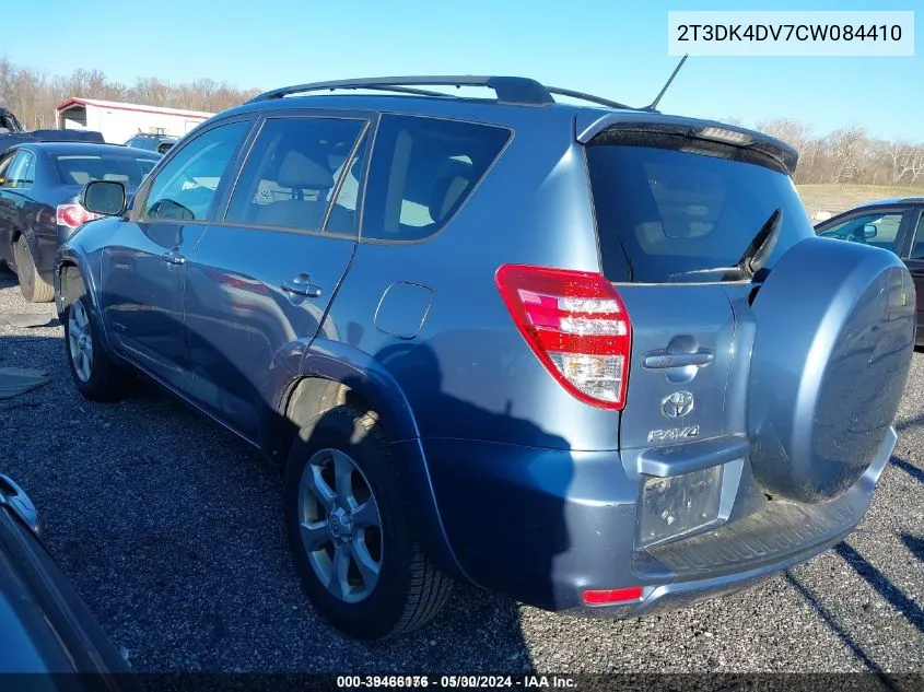 2012 Toyota Rav4 Limited V6 VIN: 2T3DK4DV7CW084410 Lot: 39466176