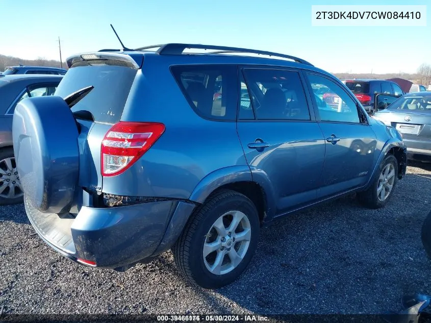 2T3DK4DV7CW084410 2012 Toyota Rav4 Limited V6