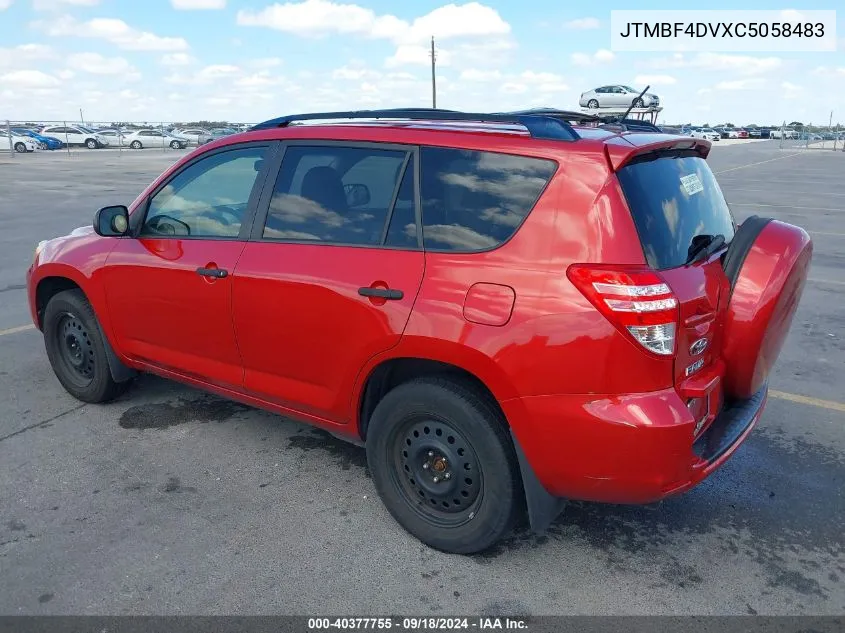 2012 Toyota Rav4 VIN: JTMBF4DVXC5058483 Lot: 40377755