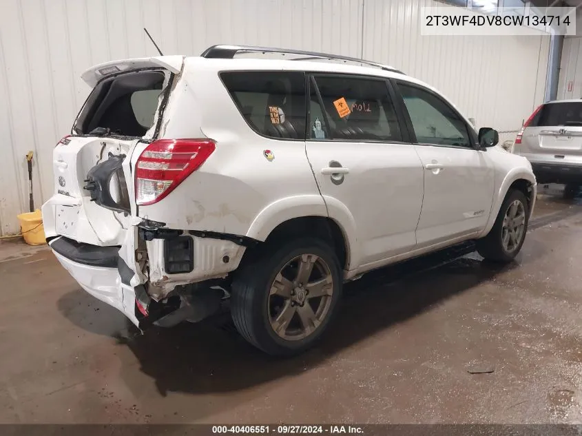 2T3WF4DV8CW134714 2012 Toyota Rav4 Sport