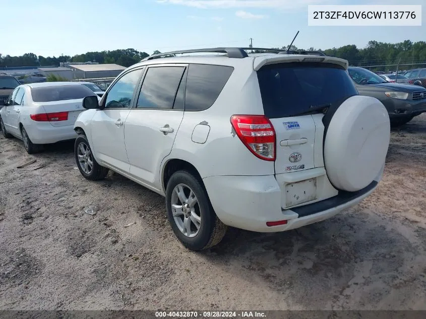 2T3ZF4DV6CW113776 2012 Toyota Rav4