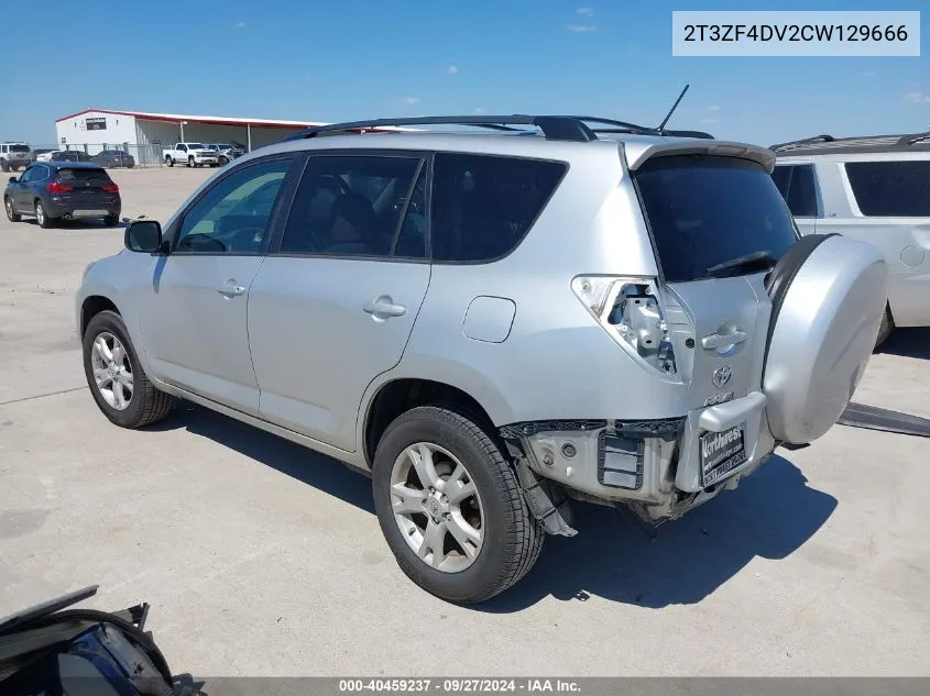 2T3ZF4DV2CW129666 2012 Toyota Rav4