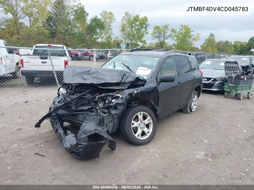 2012 Toyota Rav4 VIN: JTMBF4DV4CD045783 Lot: 40468045