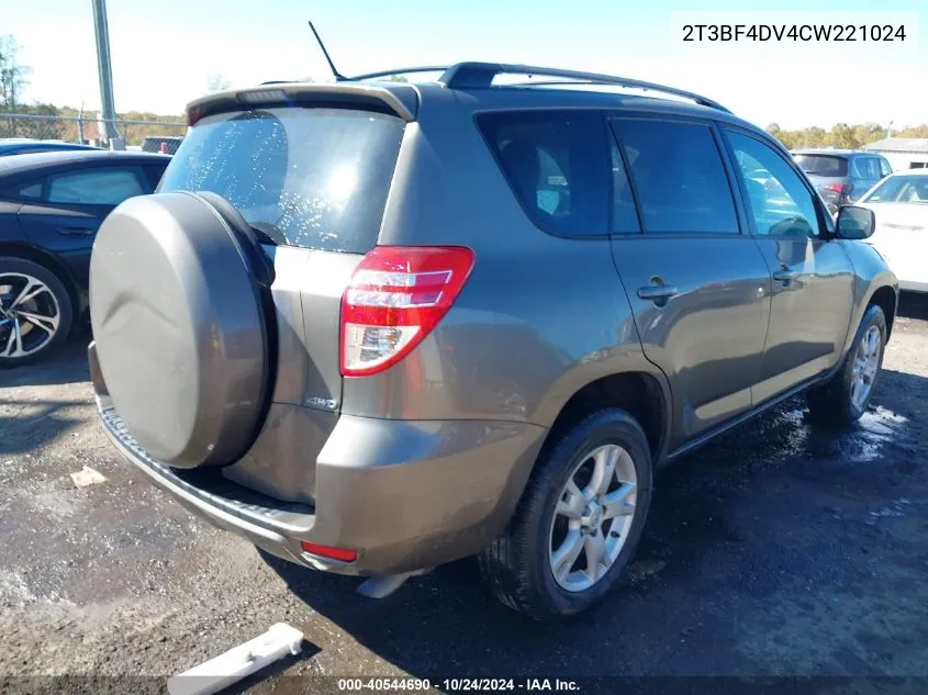 2T3BF4DV4CW221024 2012 Toyota Rav4