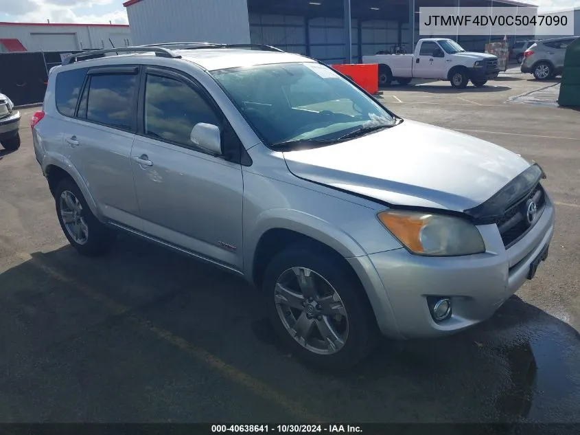 2012 Toyota Rav4 Sport VIN: JTMWF4DV0C5047090 Lot: 40638641