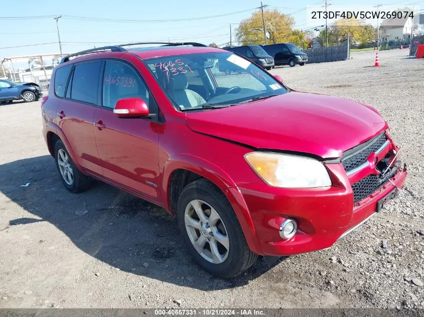 2T3DF4DV5CW269074 2012 Toyota Rav4 Limited