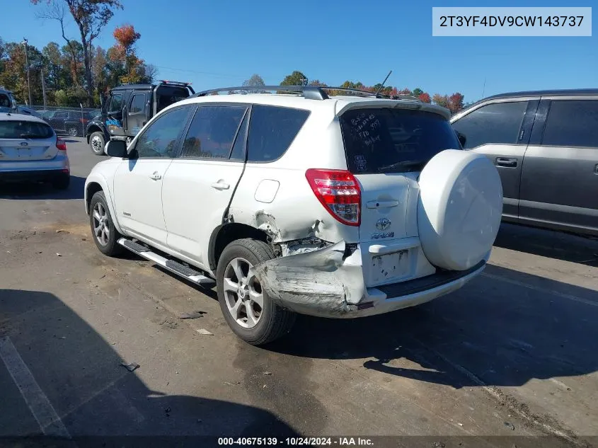 2T3YF4DV9CW143737 2012 Toyota Rav4 Limited