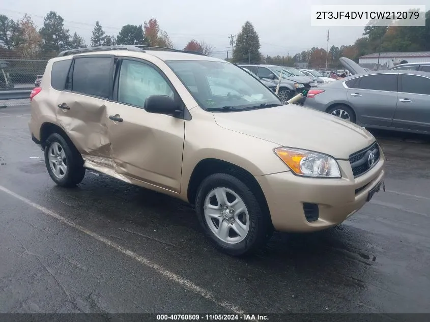 2012 Toyota Rav4 VIN: 2T3JF4DV1CW212079 Lot: 40760809