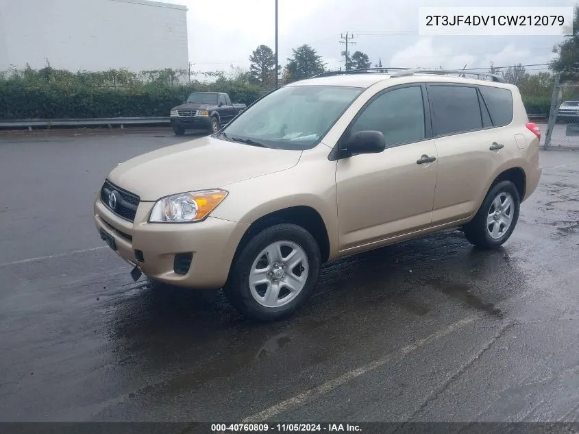 2012 Toyota Rav4 VIN: 2T3JF4DV1CW212079 Lot: 40760809