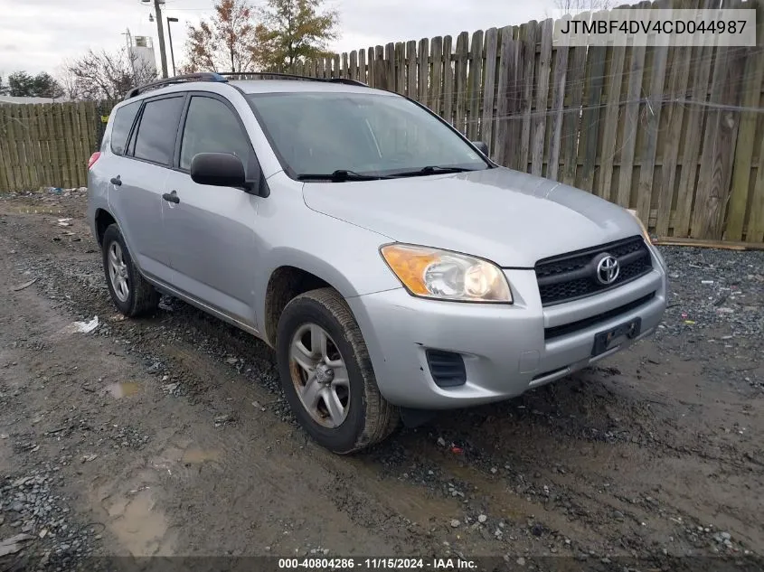 2012 Toyota Rav4 VIN: JTMBF4DV4CD044987 Lot: 40804286