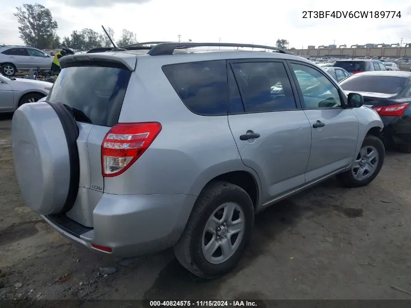 2T3BF4DV6CW189774 2012 Toyota Rav4