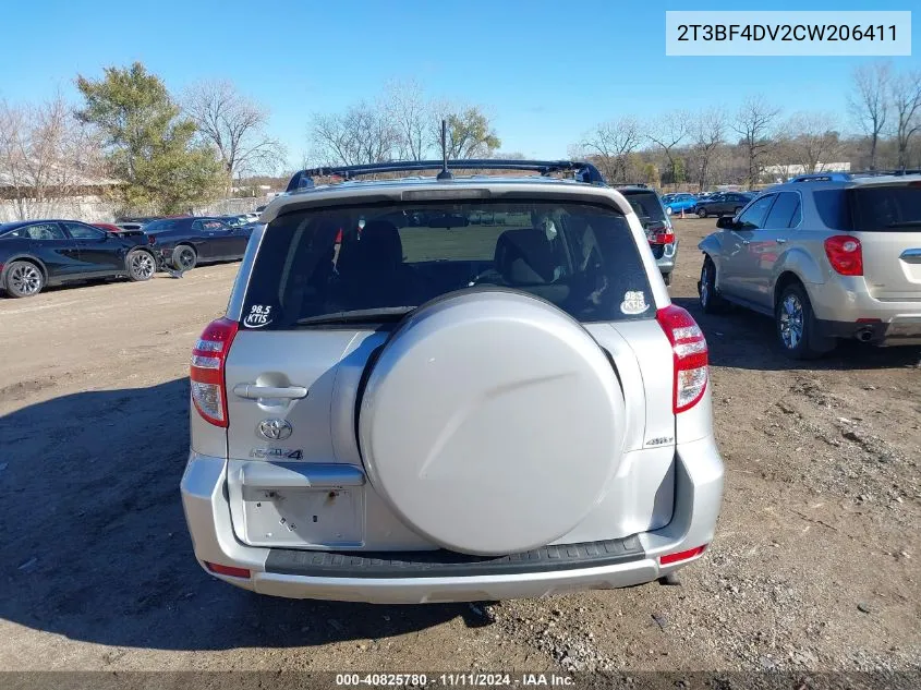 2012 Toyota Rav4 VIN: 2T3BF4DV2CW206411 Lot: 40825780