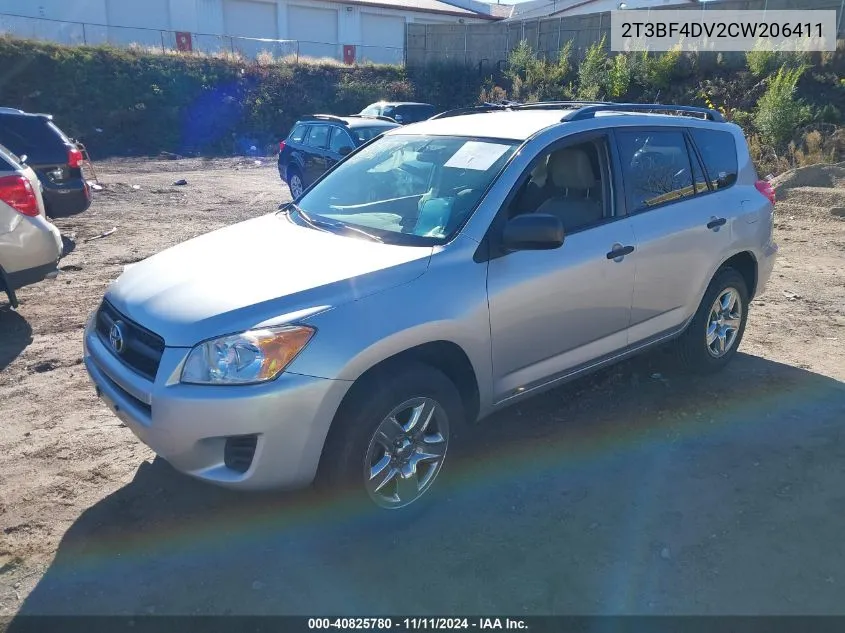 2012 Toyota Rav4 VIN: 2T3BF4DV2CW206411 Lot: 40825780