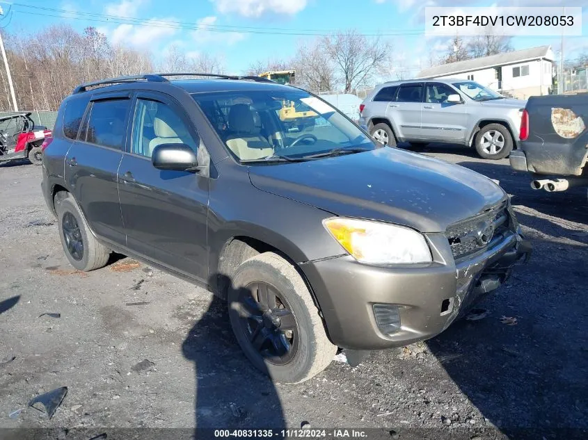 2012 Toyota Rav4 VIN: 2T3BF4DV1CW208053 Lot: 40831335