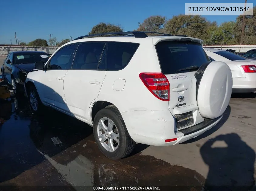 2012 Toyota Rav4 VIN: 2T3ZF4DV9CW131544 Lot: 40868517