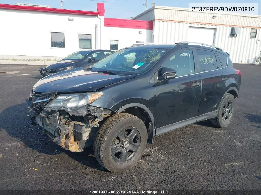 2013 Toyota Rav4 Le VIN: 2T3ZFREV9DW070810 Lot: 12081987