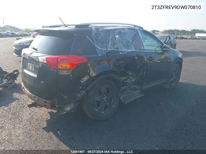 2T3ZFREV9DW070810 2013 Toyota Rav4 Le