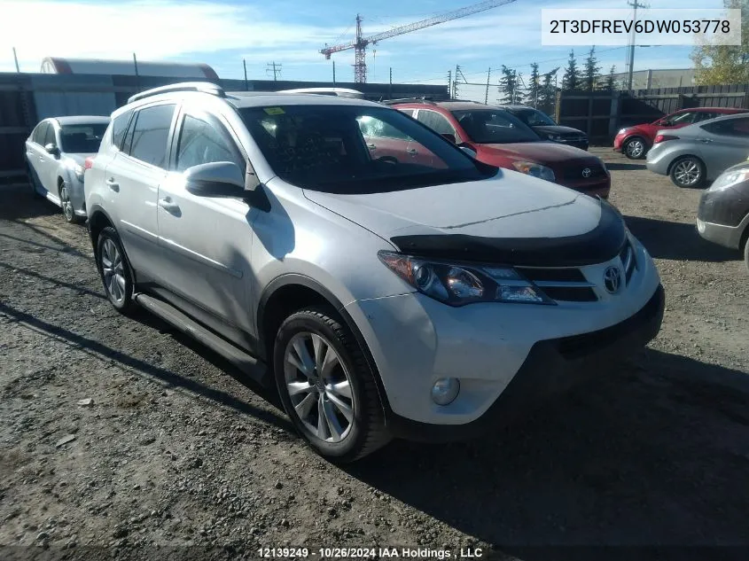 2013 Toyota Rav4 Limited VIN: 2T3DFREV6DW053778 Lot: 12139249