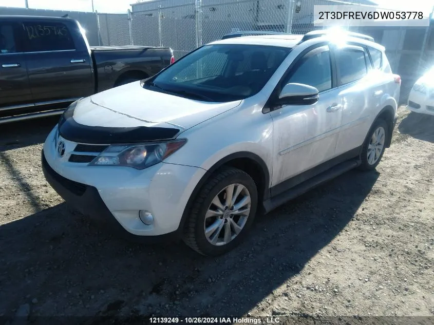 2013 Toyota Rav4 Limited VIN: 2T3DFREV6DW053778 Lot: 12139249