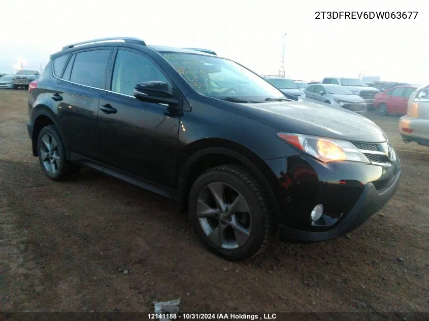 2013 Toyota Rav4 Limited VIN: 2T3DFREV6DW063677 Lot: 12141188